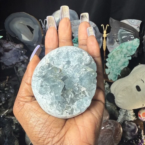 Raw Blue Celestite Crystal Stone - Picture 4 of 8